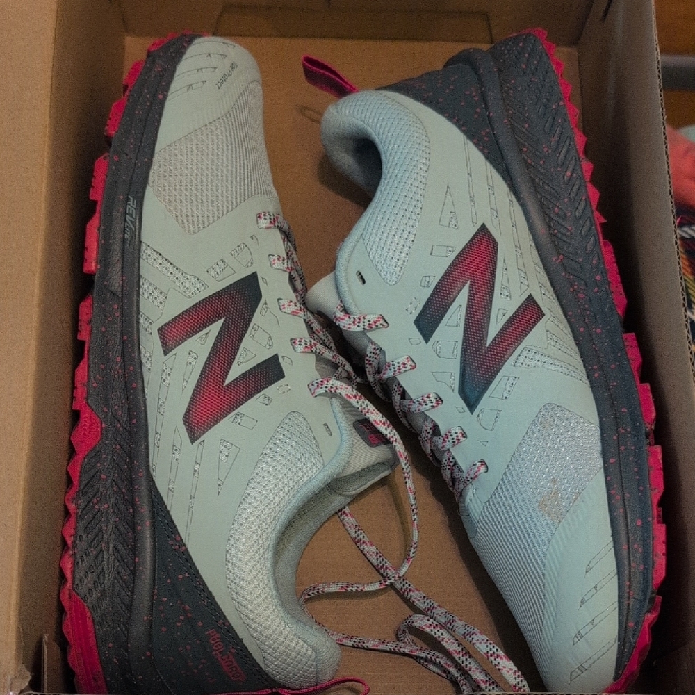 New Balance Women's Trail Running Shoes - Gray and Pink